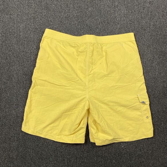 Vintage Polo Ralph Lauren Shorts Men Swim Trunks Board Drawstring Yellow Size XL - Picture 5 of 5